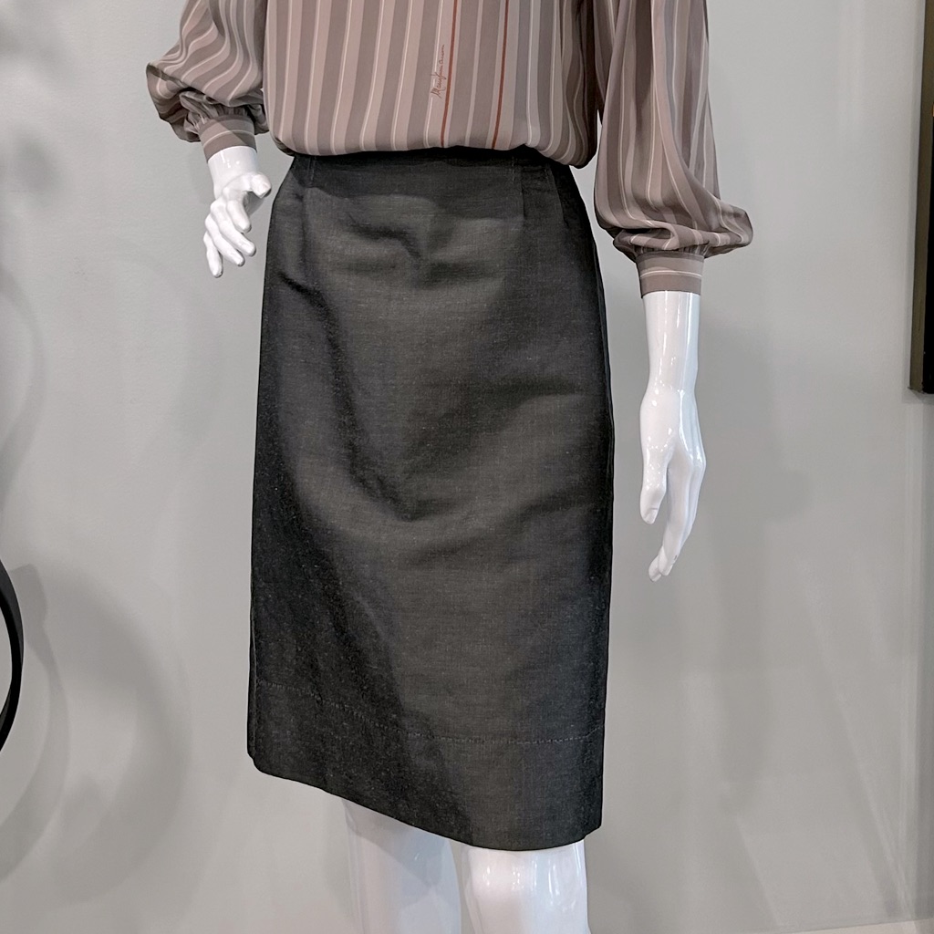 Philosophy Di Alberta Ferretti Linen And Silk Skirt